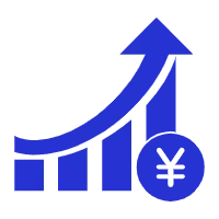 Blue Bar Chart - growth - data - Transparent Background PNG