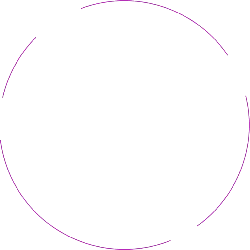 Purple Circle - neon light - No Background PNG