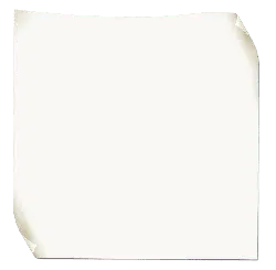 Blank Paper - curled corners - No Background PNG