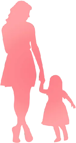Mother and Child Silhouette - mother - PNG Images