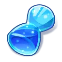 Blue Water Drop - shiny - blue - PNG Images