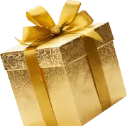 Gold Gift Box - gift - PNG Images