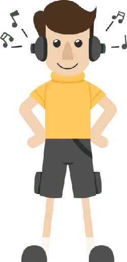 Boy Listening to Music - leisure - High Resolution PNG