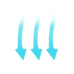 Blue Arrows - No Background PNG