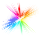 Colorful Light Beams - light beams - color - No Background PNG