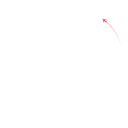 Pink Airplane - simple - Transparent Layer PNG