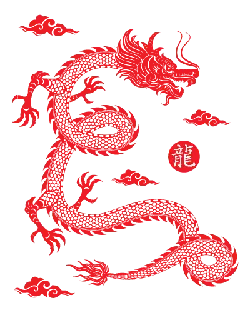 Dragon - mythical creature - red - PNG Images