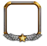 Gold Medal Frame - gold - Transparent Background PNG