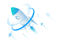 Blue Rocket - sf - High Resolution PNG