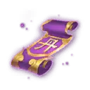 Magic Scroll - gold - High Resolution PNG