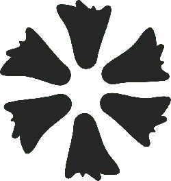 Six Petal Flower Pattern - geometric - PNG Images