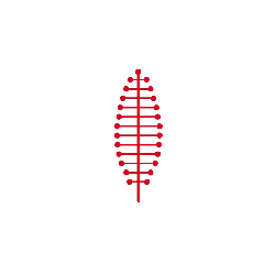 Red Abstract Pattern - modern art - Transparent Background PNG