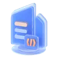 Blue Folder - office - High Resolution PNG
