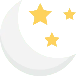 Crescent Moon and Stars - stars - night sky - Lossless PNG
