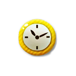 Yellow Clock - simple - Free Download PNG
