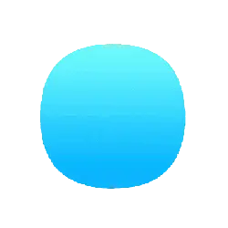 Blue Circle - gradient - design element - Transparent Background PNG