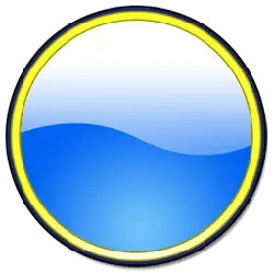 Blue Button - icon - No Background PNG