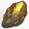 Yellow Crystal Ore - gemstone - No Background PNG