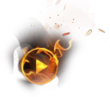 Flaming Play Button - video - High Resolution PNG