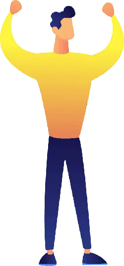 Yellow Gradient Top Man - gradient color - Free PNG