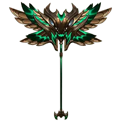 Emerald Winged Staff - staff - PNG Images