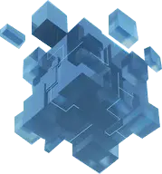 Blue Cubic Structure - geometric shape - Highly Rated PNG