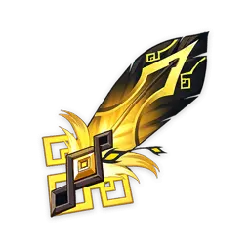Golden Feather - power - High Resolution PNG