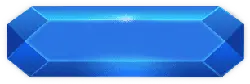 Blue Gemstone - shining - smooth - PNG