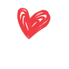 Red Heart Shape Pattern - hand drawn - Lossless PNG