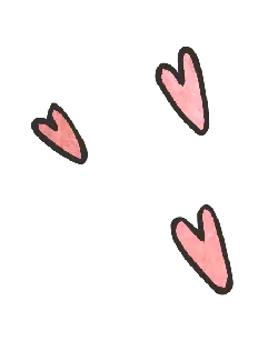 Pink Heart Pattern - simple - Transparent Layer PNG