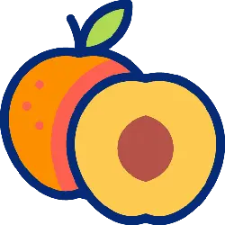 Peach - yummy - No Watermark PNG