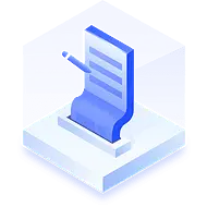 Blue File - information - No Background PNG