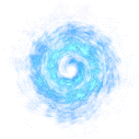 Blue Vortex - rotating - abstract art - Transparent Background PNG