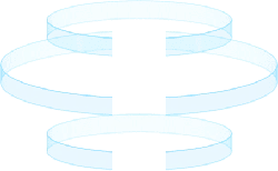 Blue Ring Structure - tech - Transparent Layer PNG