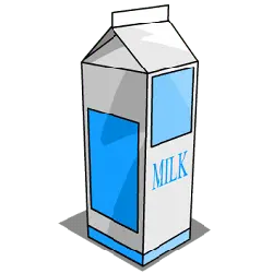 Milk Carton - plastic - High Resolution PNG