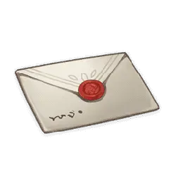 Envelope - red seal white - Transparent Layer PNG