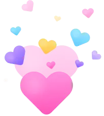 Colorful Heart Pattern - graphic design - multicolored - High Resolution PNG