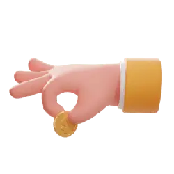 Hand Holding Coin - hand - Lossless PNG