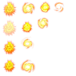 Flaming Sun - expression - Transparent Layer PNG