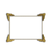 Gold Patterned Frame - decorative - Free Download PNG