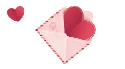 Heart Envelope - red - letter - PNG Images