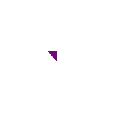 Purple Triangle - shape - design element - No Background PNG
