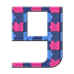 Puzzle Number 9 - puzzle - No Background PNG