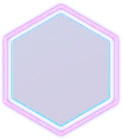 Hexagon - neon light - Transparent Layer PNG