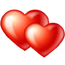 Red Heart Pattern - shiny - No Watermark PNG
