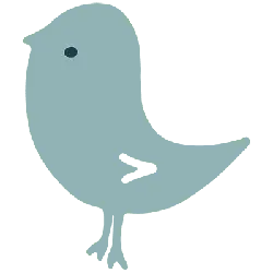 Blue Bird - logo - minimalist - No Watermark PNG