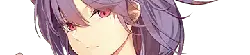 Purple-haired Red-eyed Anime Character - red eyes - Transparent Background PNG