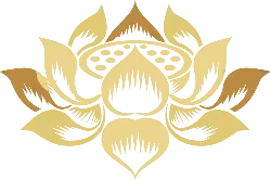 Lotus Pattern - lotus - gold - No Background PNG