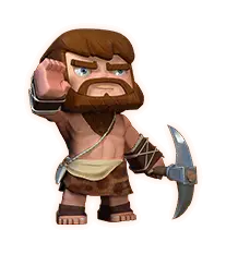 Small Man with Axe - muscle - PNG Images