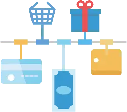 Shopping Cart、Gift Box、Credit Card、Wallet - gift - Lossless PNG